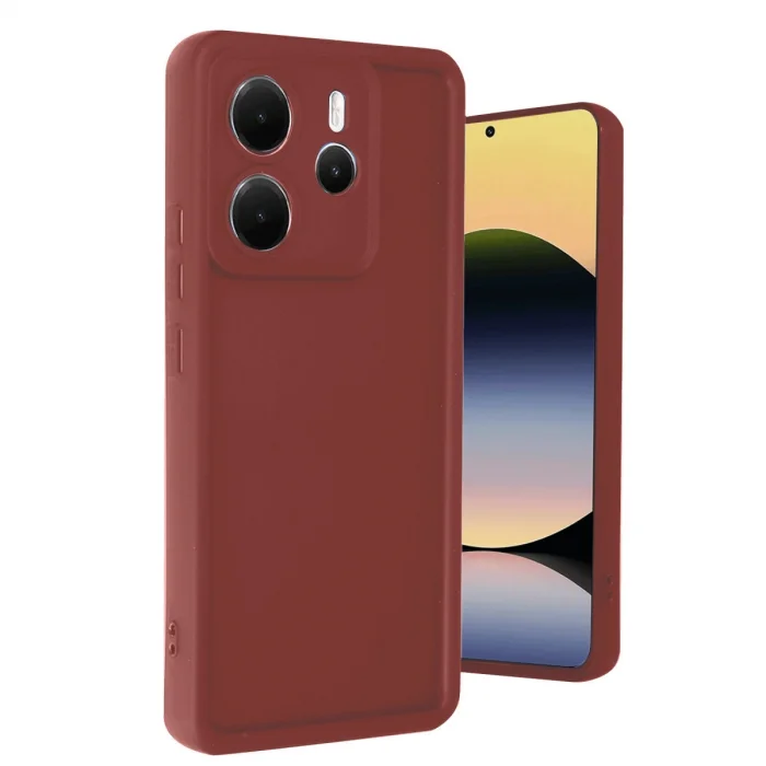 BUĞZ Xiaomi Redmi Note 14 4g Kılıf Viera Silikon - Bordo