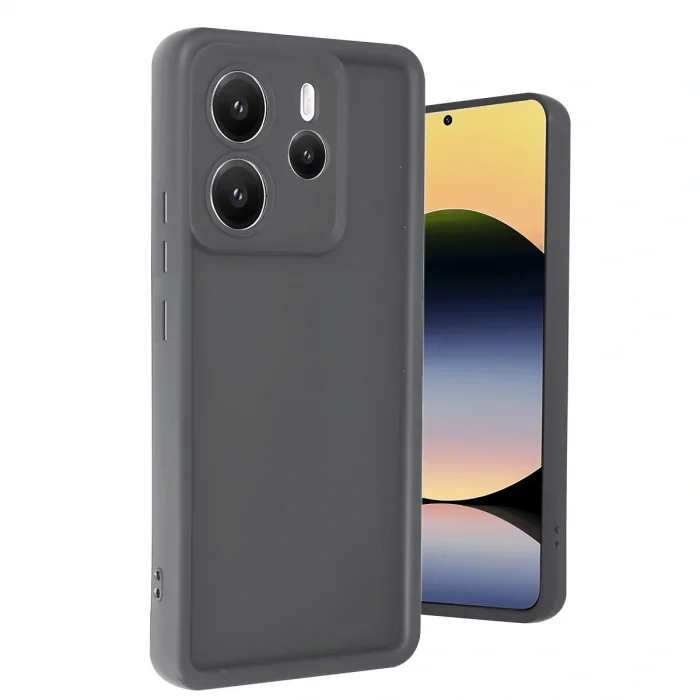 BUĞZ Xiaomi Redmi Note 14 4g Kılıf Viera Silikon - Gri