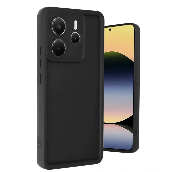 BUĞZ Xiaomi Redmi Note 14 4g Kılıf Viera Silikon - Siyah