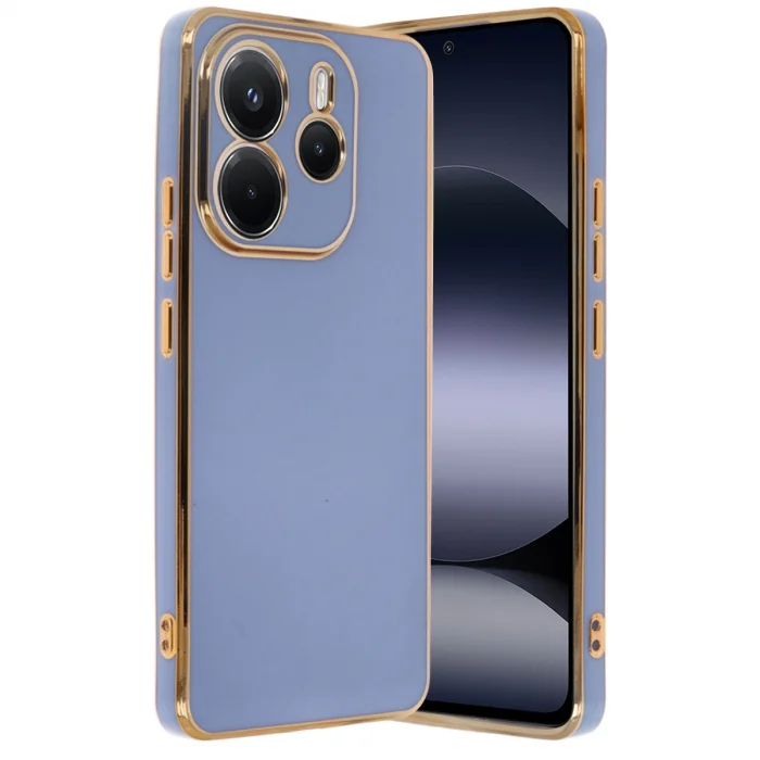 BUĞZ Xiaomi Redmi Note 14 4g Kılıf Volet Silikon - Mavi