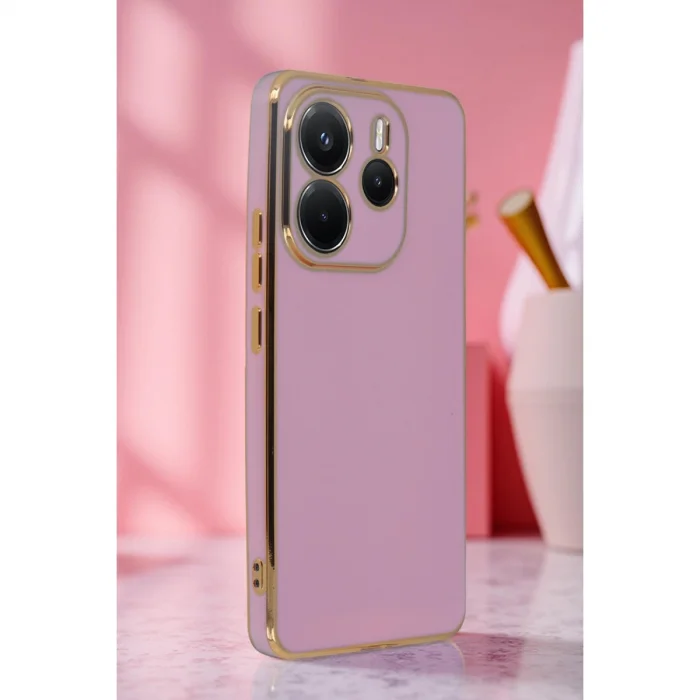 BUĞZ Xiaomi Redmi Note 14 4g Kılıf Volet Silikon - Mor