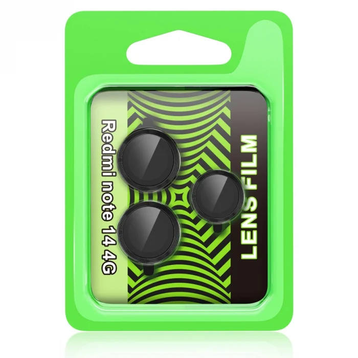 BUĞZ Xiaomi Redmi Note 14 4g Raze Metal Kamera Lens - Siyah