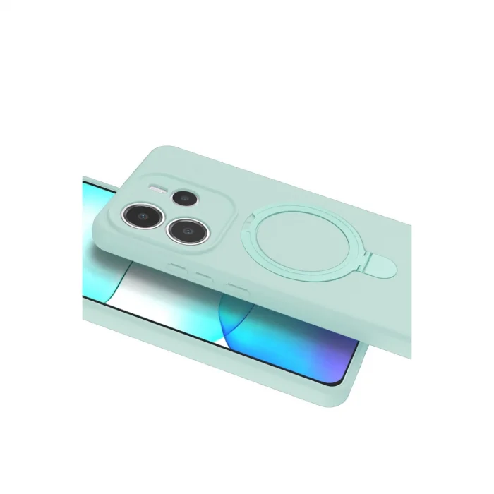 BUĞZ Xiaomi Redmi Note 14 4g Regal Magsafe Standlı Kapak - Su Yeşili
