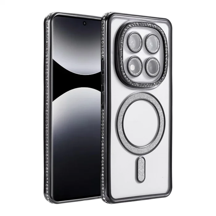 BUĞZ Xiaomi Redmi Note 14 Pro 4g Joke Simli Magneticsafe Kılıf - Siyah