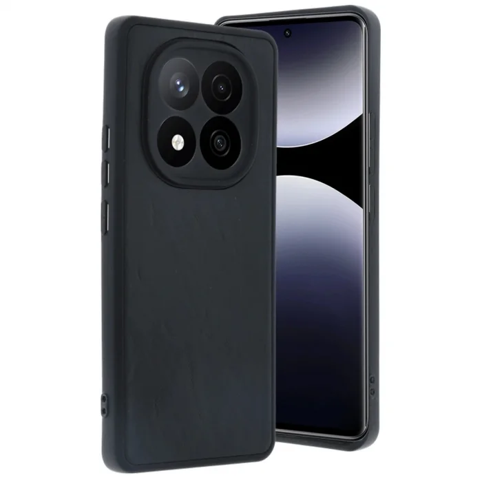 BUĞZ Xiaomi Redmi Note 14 Pro 4g Kılıf Aras Deri Kapak - Siyah