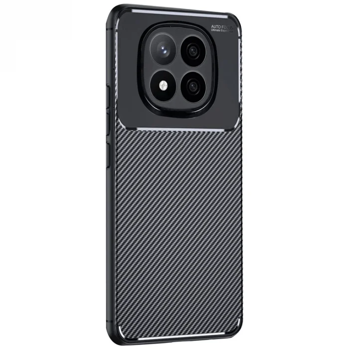 BUĞZ Xiaomi Redmi Note 14 Pro 4g Kılıf Auto Focus Karbon Kapak - Siyah