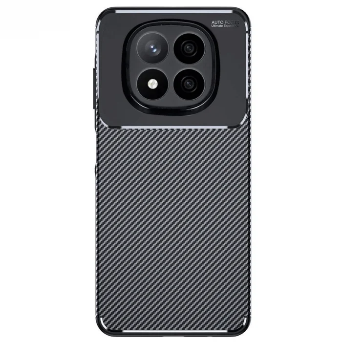BUĞZ Xiaomi Redmi Note 14 Pro 4g Kılıf Auto Focus Karbon Kapak - Siyah