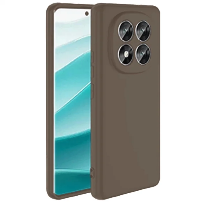 BUĞZ Xiaomi Redmi Note 14 Pro 4g Kılıf First Silikon - Kahverengi