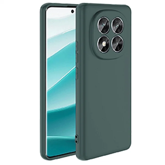 BUĞZ Xiaomi Redmi Note 14 Pro 4g Kılıf First Silikon - Koyu Yeşil