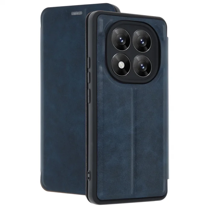 BUĞZ Xiaomi Redmi Note 14 Pro 4g Kılıf Flip Cover - Lacivert