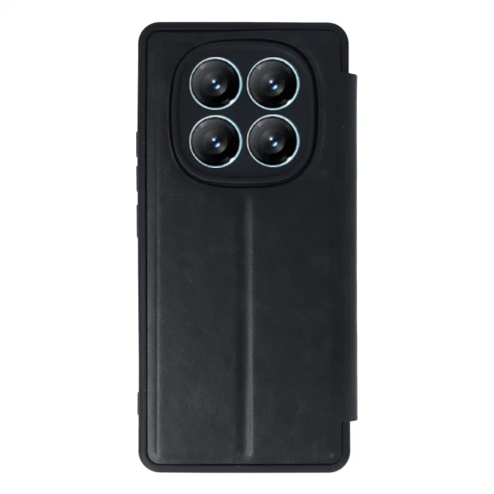 BUĞZ Xiaomi Redmi Note 14 Pro 4g Kılıf Flip Cover - Siyah