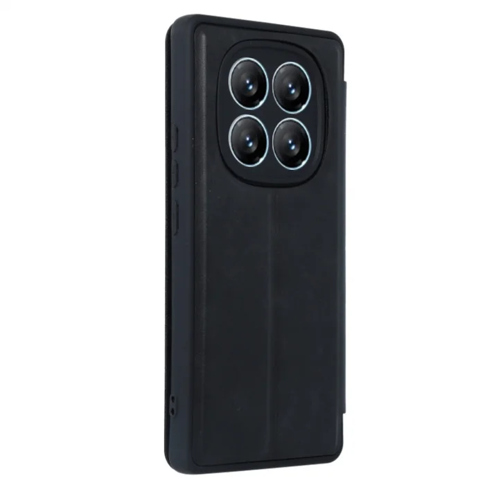 BUĞZ Xiaomi Redmi Note 14 Pro 4g Kılıf Flip Cover - Siyah