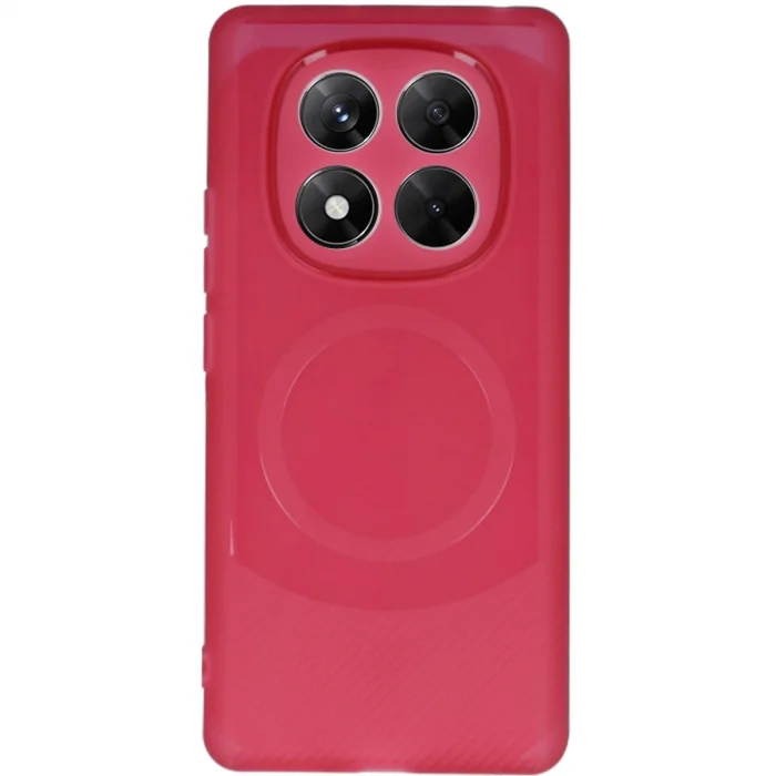 BUĞZ Xiaomi Redmi Note 14 Pro 4g Kılıf Maya Karbon Kapak - Bordo