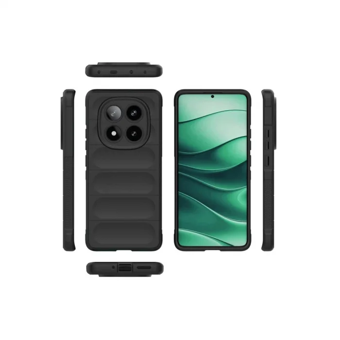 BUĞZ Xiaomi Redmi Note 14 Pro 4g Kılıf Optimum Silikon - Koyu Yeşil