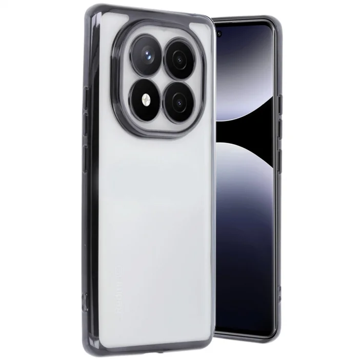 BUĞZ Xiaomi Redmi Note 14 Pro 4g Kılıf Razer Lensli Silikon - Siyah