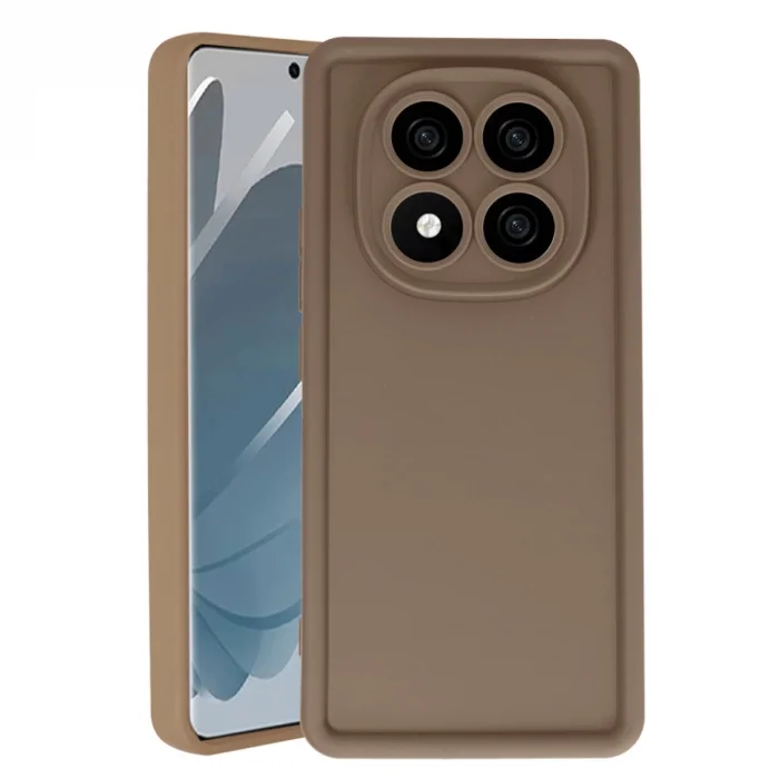 BUĞZ Xiaomi Redmi Note 14 Pro 4g Kılıf Viera Silikon - Kahverengi