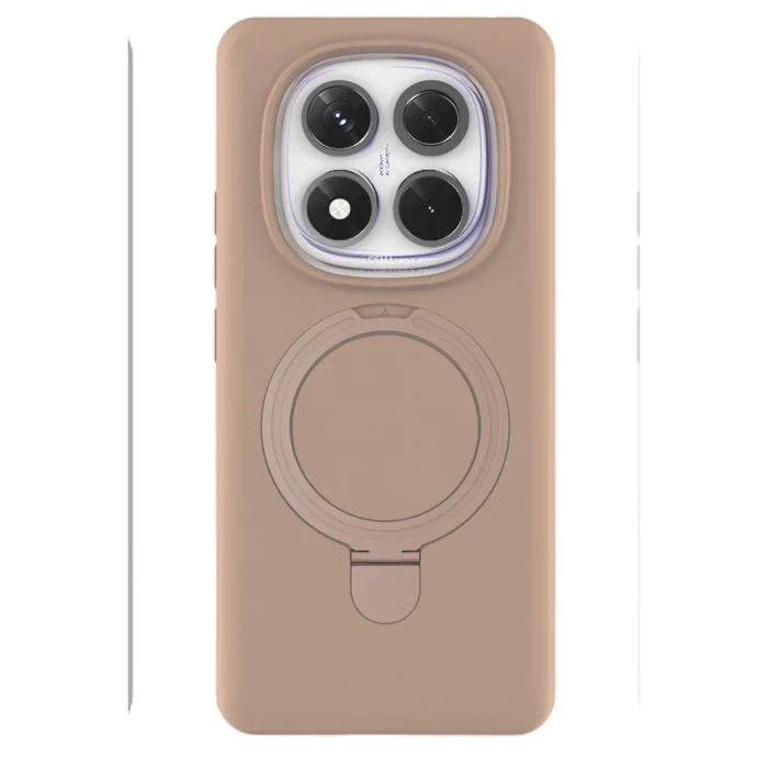 BUĞZ Xiaomi Redmi Note 14 Pro 4g Regal Magsafe Standlı Kapak - Çöl Titanyum