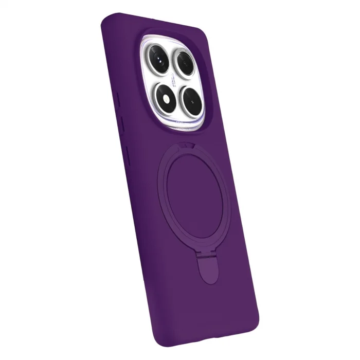 BUĞZ Xiaomi Redmi Note 14 Pro 4g Regal Magsafe Standlı Kapak - Derin Mor