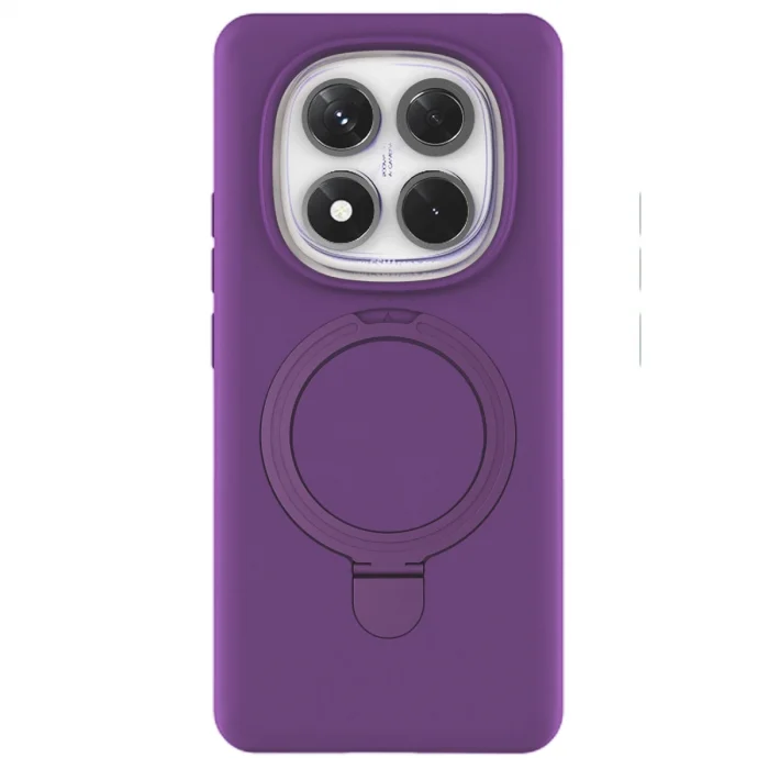 BUĞZ Xiaomi Redmi Note 14 Pro 4g Regal Magsafe Standlı Kapak - Derin Mor