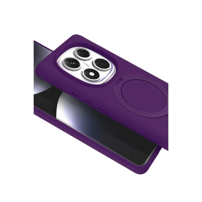 BUĞZ Xiaomi Redmi Note 14 Pro 4g Regal Magsafe Standlı Kapak - Derin Mor