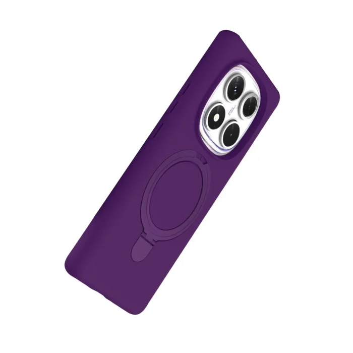 BUĞZ Xiaomi Redmi Note 14 Pro 4g Regal Magsafe Standlı Kapak - Derin Mor