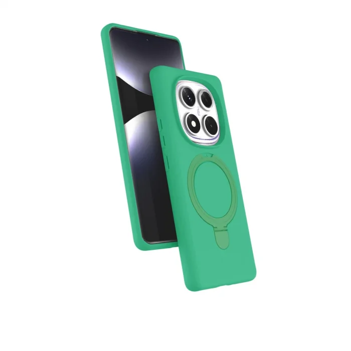 BUĞZ Xiaomi Redmi Note 14 Pro 4g Regal Magsafe Standlı Kapak - Yeşil