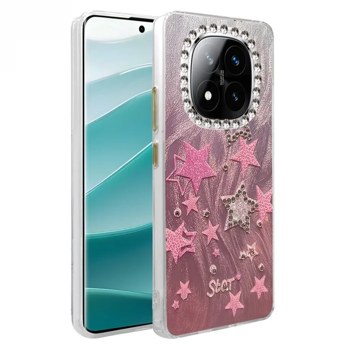 BUĞZ Xiaomi Redmi Note 14 Pro 5g Kılıf Blade Aynalı Desenli Kapak - Desen 7