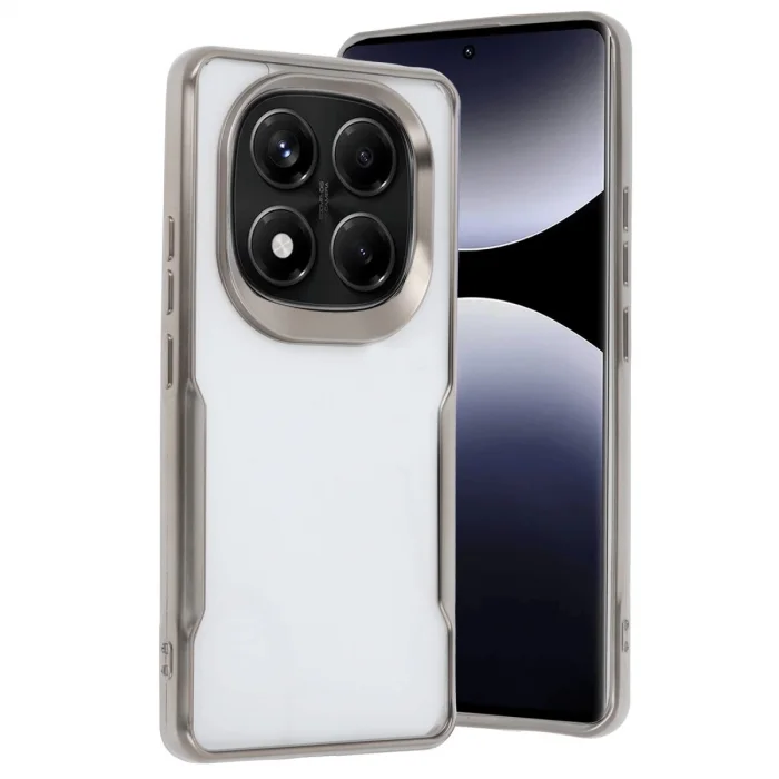 BUĞZ Xiaomi Redmi Note 14 Pro 5g Kılıf Boyi Silikon Kapak - Titan Gri