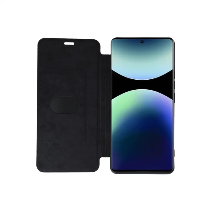 BUĞZ Xiaomi Redmi Note 14 Pro 5g Kılıf Flip Cover - Koyu Yeşil