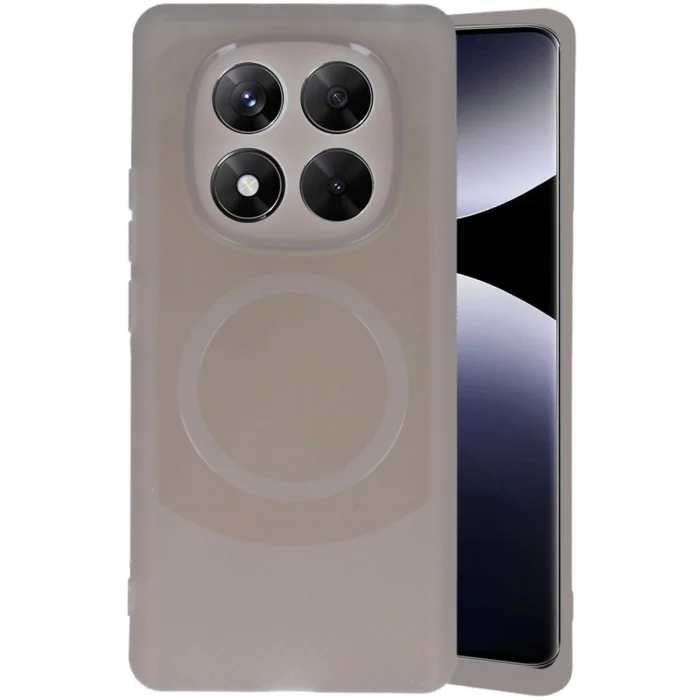 BUĞZ Xiaomi Redmi Note 14 Pro 5g Kılıf Maya Karbon Kapak - Gri