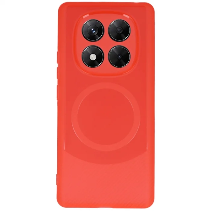 BUĞZ Xiaomi Redmi Note 14 Pro 5g Kılıf Maya Karbon Kapak - Kırmızı