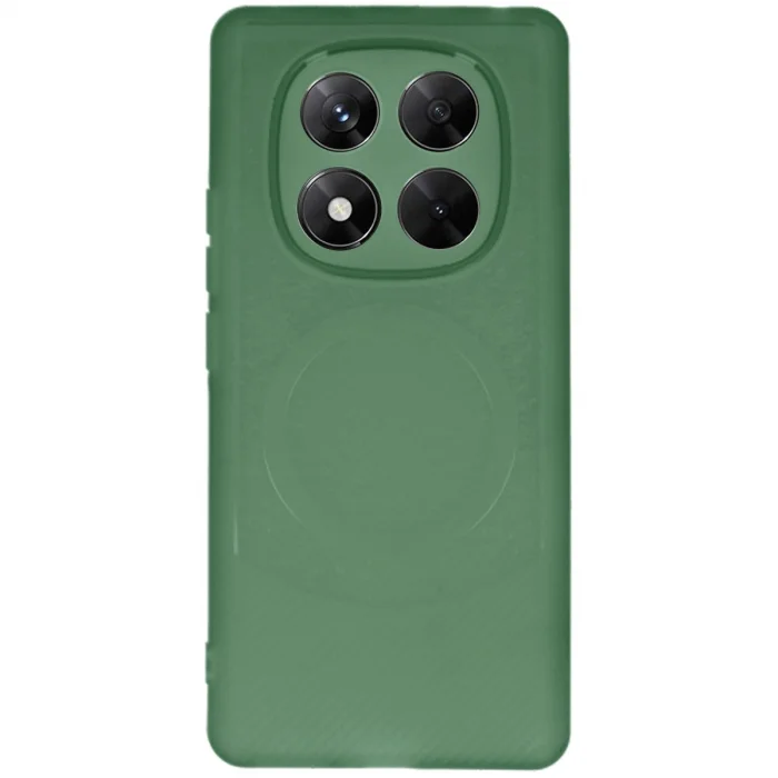 BUĞZ Xiaomi Redmi Note 14 Pro 5g Kılıf Maya Karbon Kapak - Koyu Yeşil