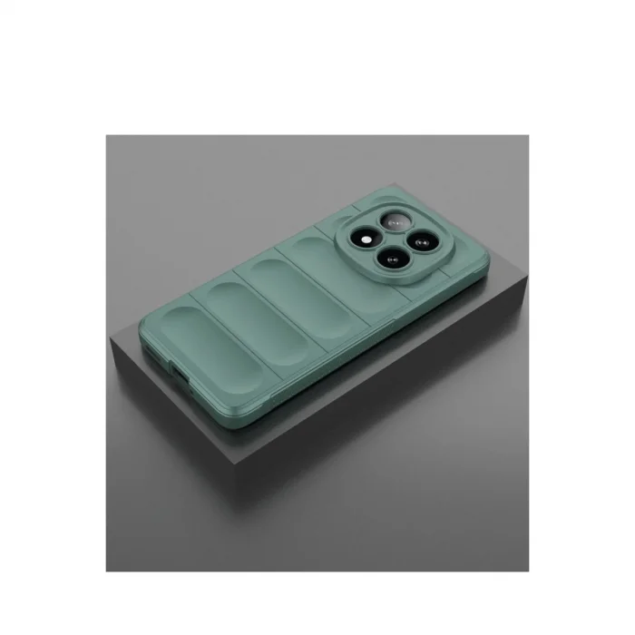 BUĞZ Xiaomi Redmi Note 14 Pro 5g Kılıf Optimum Silikon - Koyu Yeşil