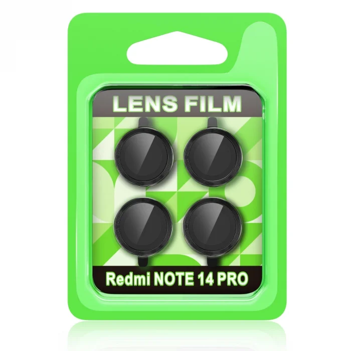 BUĞZ Xiaomi Redmi Note 14 Pro 5g Raze Metal Kamera Lens - Siyah