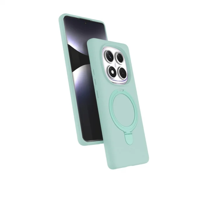 BUĞZ Xiaomi Redmi Note 14 Pro 5g Regal Magsafe Standlı Kapak - Su Yeşili