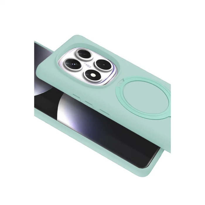 BUĞZ Xiaomi Redmi Note 14 Pro 5g Regal Magsafe Standlı Kapak - Su Yeşili