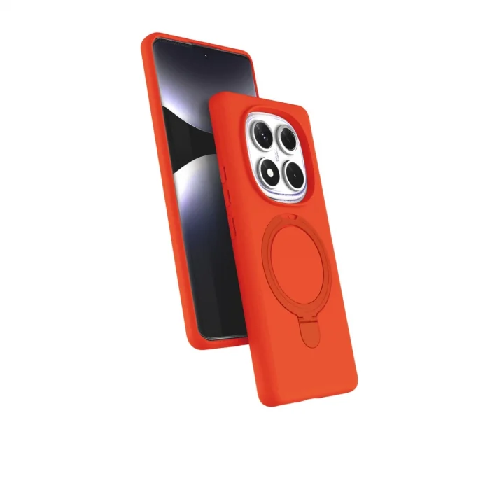 BUĞZ Xiaomi Redmi Note 14 Pro 5g Regal Magsafe Standlı Kapak - Turuncu