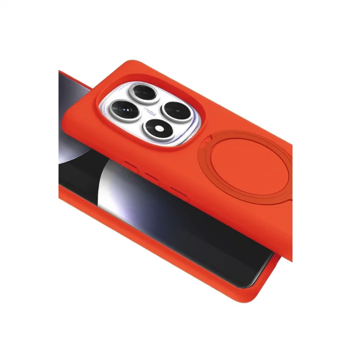 BUĞZ Xiaomi Redmi Note 14 Pro 5g Regal Magsafe Standlı Kapak - Turuncu