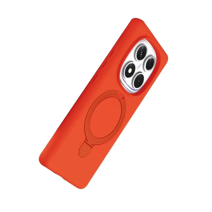 BUĞZ Xiaomi Redmi Note 14 Pro 5g Regal Magsafe Standlı Kapak - Turuncu