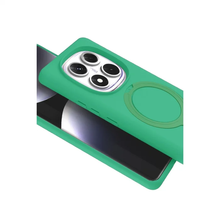 BUĞZ Xiaomi Redmi Note 14 Pro 5g Regal Magsafe Standlı Kapak - Yeşil