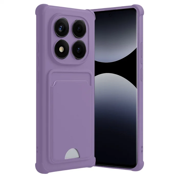 BUĞZ Xiaomi Redmi Note 14 Pro Plus Kelvin Kartvizitli Silikon - Lila