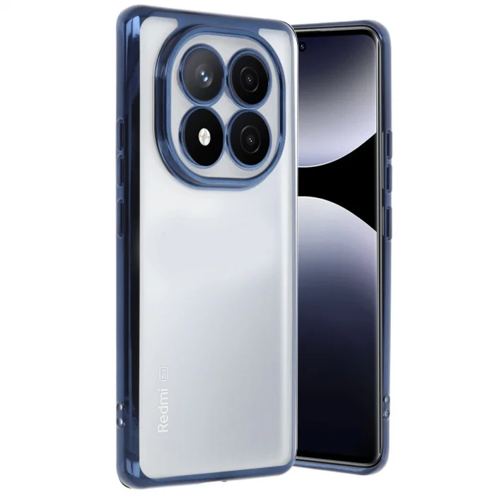 BUĞZ Xiaomi Redmi Note 14 Pro Plus Kılıf Razer Lensli Silikon - Lacivert