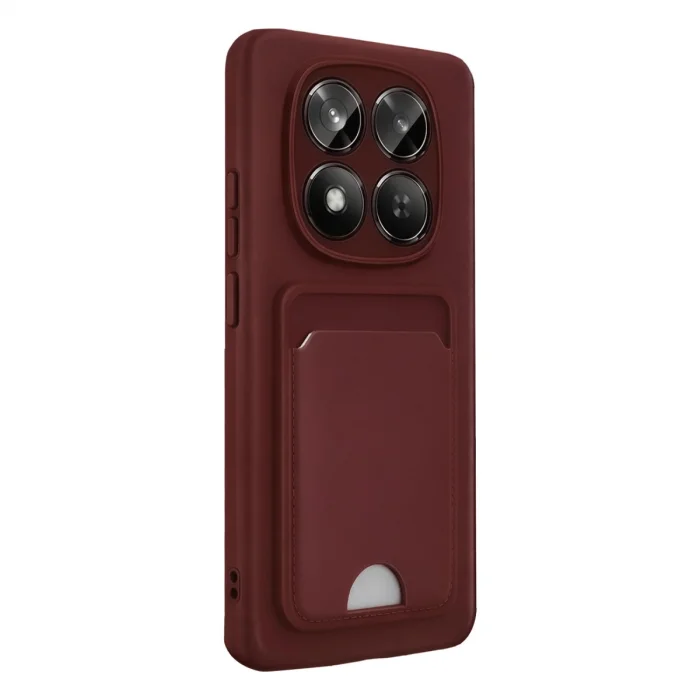 BUĞZ Xiaomi Redmi Note 15 4g Kelvin Kartvizitli Silikon - Bordo