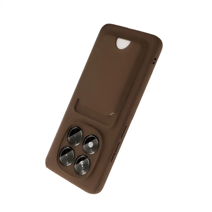 BUĞZ Xiaomi Redmi Note 15 4g Kelvin Kartvizitli Silikon - Kahverengi