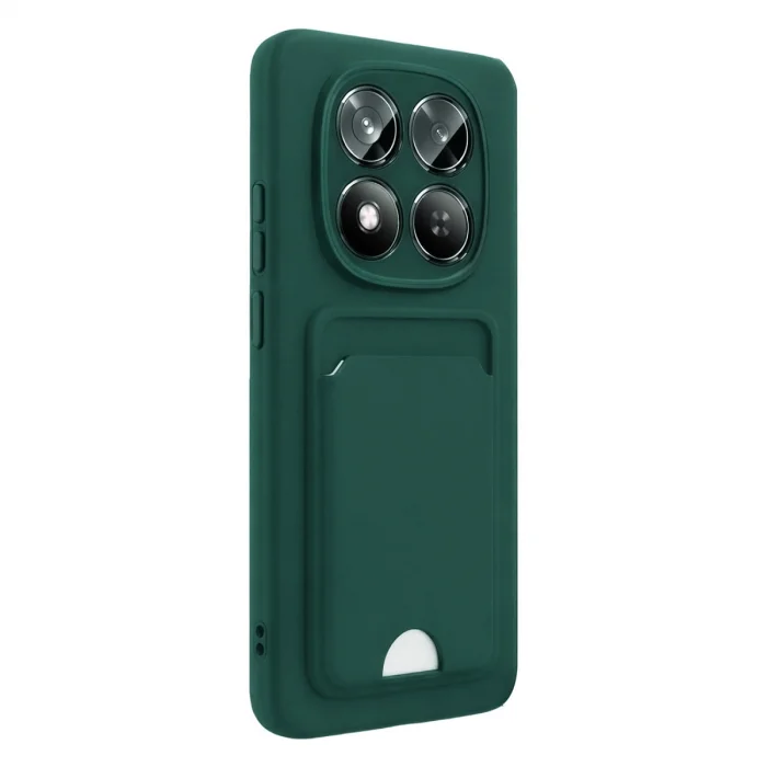 BUĞZ Xiaomi Redmi Note 15 4g Kelvin Kartvizitli Silikon - Koyu Yeşil