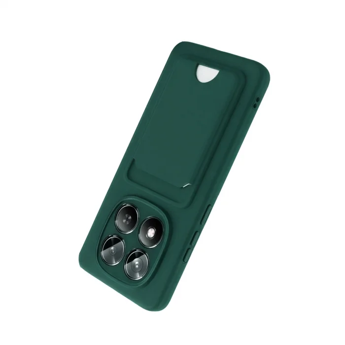 BUĞZ Xiaomi Redmi Note 15 4g Kelvin Kartvizitli Silikon - Koyu Yeşil
