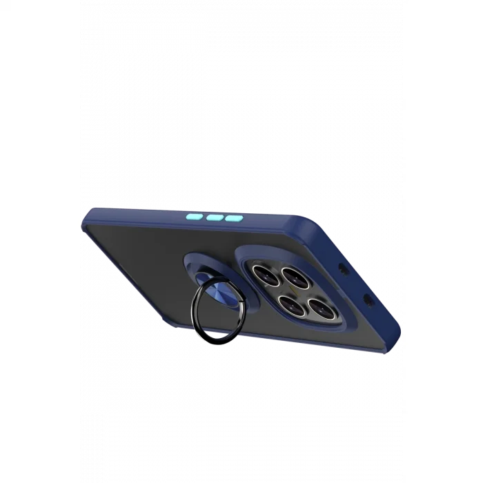 BUĞZ Xiaomi Redmi Note 15 4g Montreal Yüzüklü Silikon Kapak - Lacivert