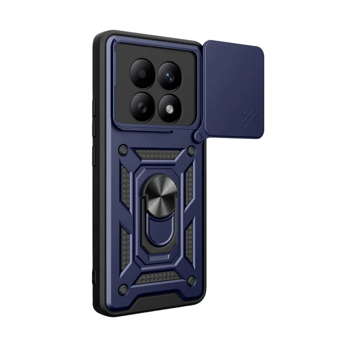 BUĞZ Xiaomi Redmi Note 15 4g Pars Lens Yüzüklü Silikon - Lacivert