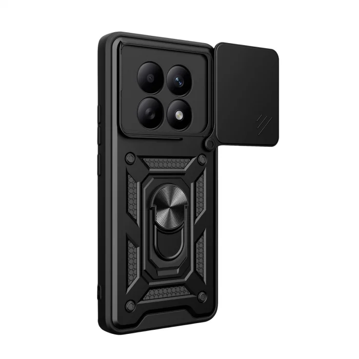 BUĞZ Xiaomi Redmi Note 15 4g Pars Lens Yüzüklü Silikon - Siyah