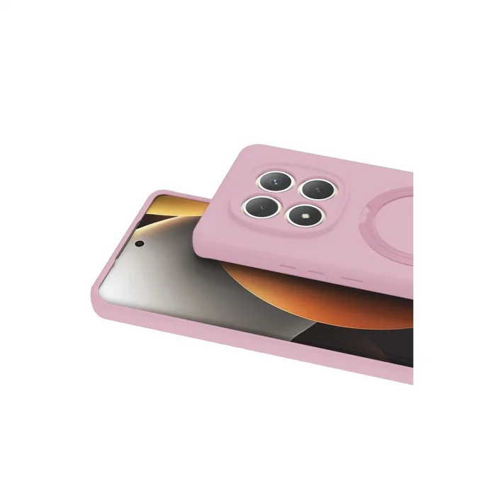 BUĞZ Xiaomi Redmi Note 15 4g Regal Magsafe Standlı Kapak - Açık Pembe